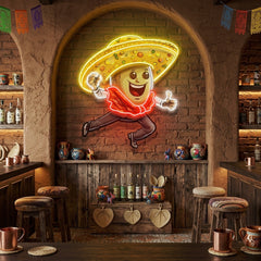 Custom Name Taco Style Dancing Disco Music Artwork Led Neon Sign Light