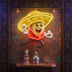 Custom Name Taco Style Dancing Disco Music Artwork Led Neon Sign Light