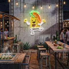 Custom Name Taco Style Dancing Music Artwork Led Neon Sign Light