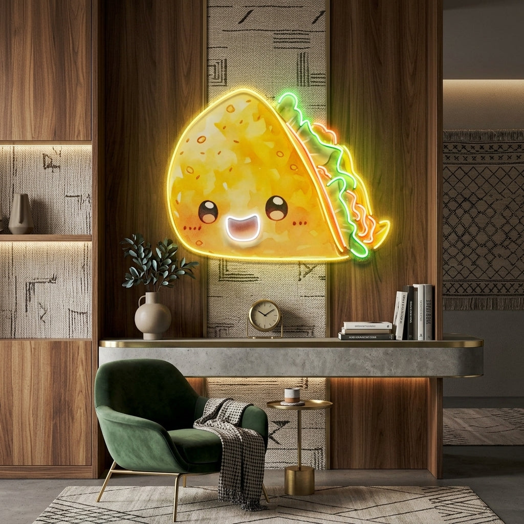 Custom Taco Mexican Food Restaurant Decor Artwork Led Neon Sign Light