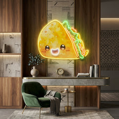Custom Taco Mexican Food Restaurant Decor Artwork Led Neon Sign Light