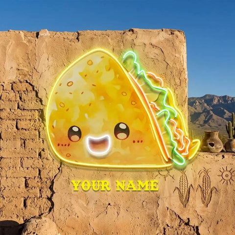 Custom Taco Mexican Food Restaurant Decor Artwork Led Neon Sign Light