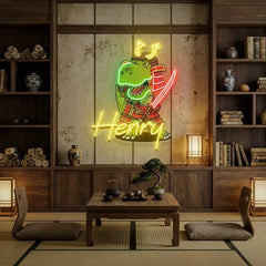 Custom Your Name Samurai For baby decor room Led Neon Sign Light