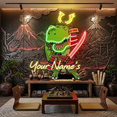 Custom Your Name Samurai For baby decor room Led Neon Sign Light