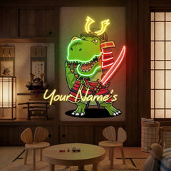 Custom Your Name Samurai For baby decor room Led Neon Sign Light