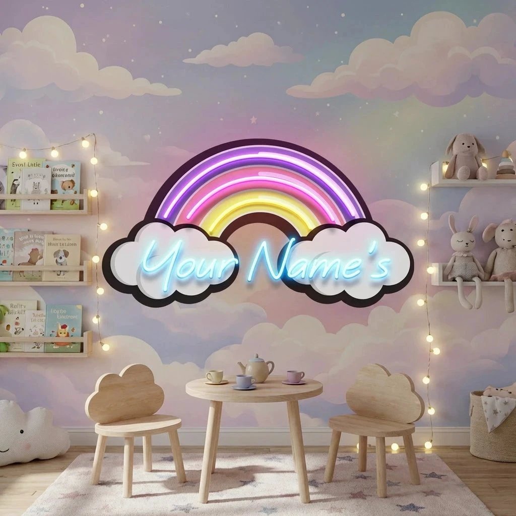 Custom Your Name Sign For Kids, Birthday Gift Led Neon Sign Light