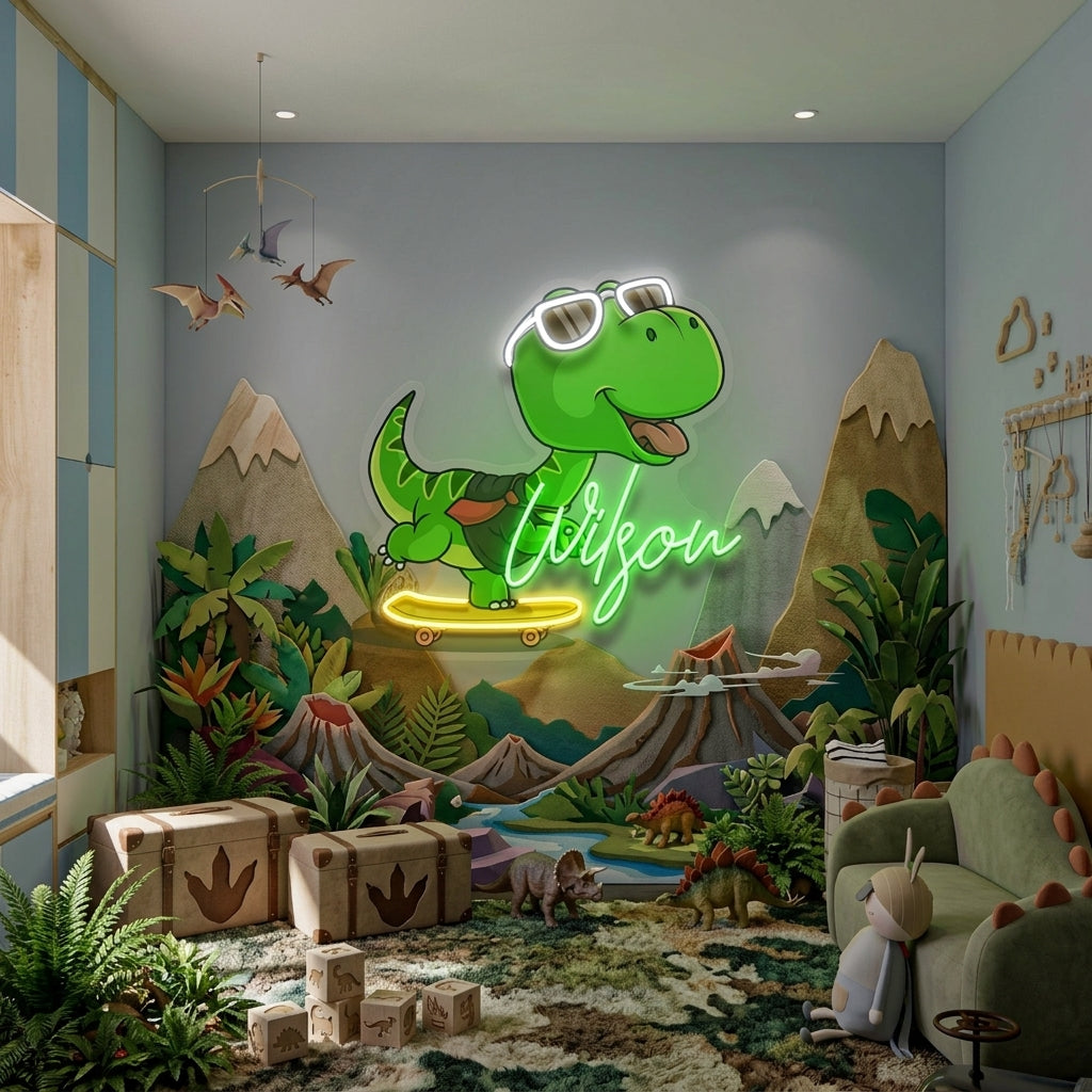 Custom Your Name Sign Gift For Kids, Birthday Led Neon Sign Light