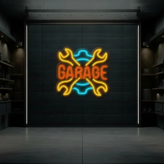 Custom Colorful Garage Led Neon Sign Business Shop Decor Sign Light