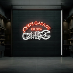 Custom Garage Neon Sign for Men Garage Led Neon Sign
