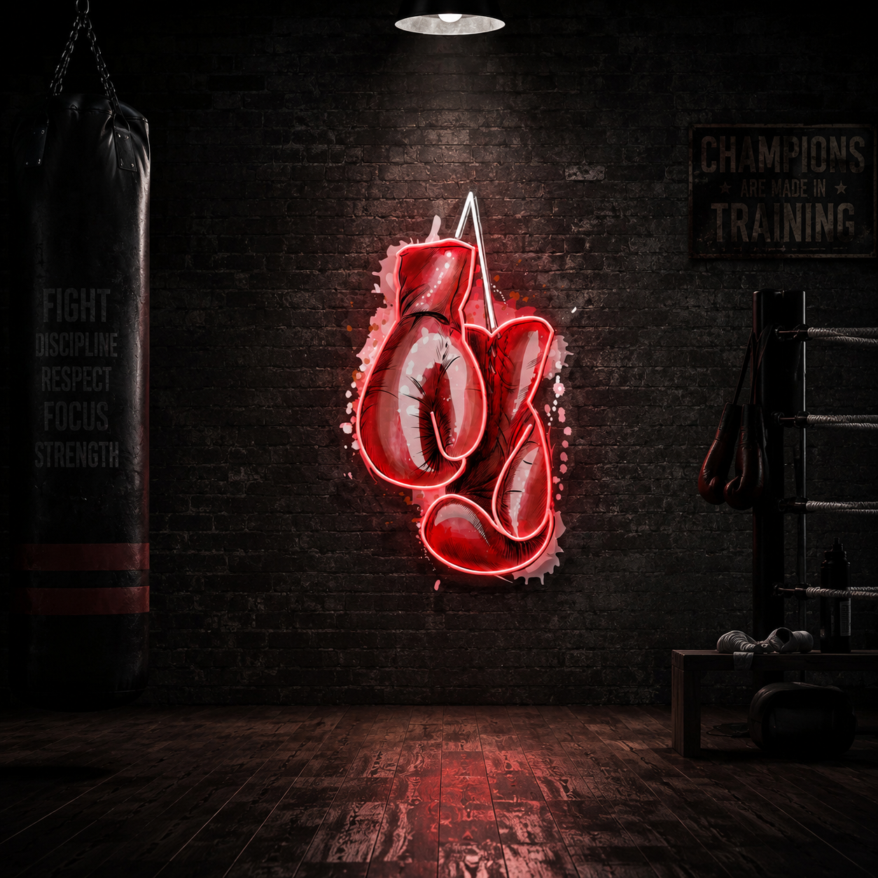 Customizable Boxing Gloves Led Neon Sign With Name