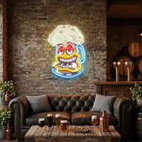 Cute Foamy Beer Glass LED Neon Sign Light Pop Art