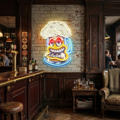 Cute Foamy Beer Glass LED Neon Sign Light Pop Art