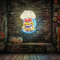 Cute Foamy Beer Glass LED Neon Sign Light Pop Art