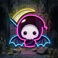 Cute Grim Reaper LED Neon Sign Light Pop Art