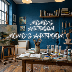 Custom Neon: MOMO'S ARTROOM