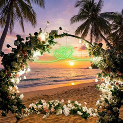 Double Heart Led Neon Sign Light