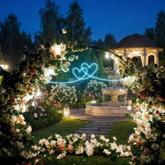 Double Heart Led Neon Sign Light