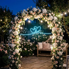 Double Heart Led Neon Sign Light