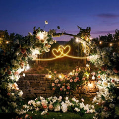 Double Heart Led Neon Sign Light