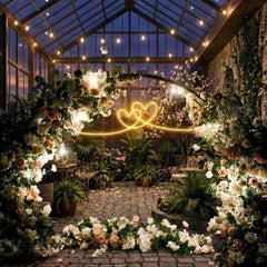 Double Heart Led Neon Sign Light