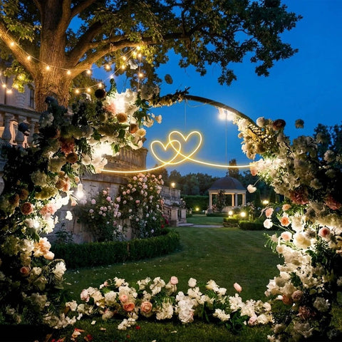Double Heart Led Neon Sign Light