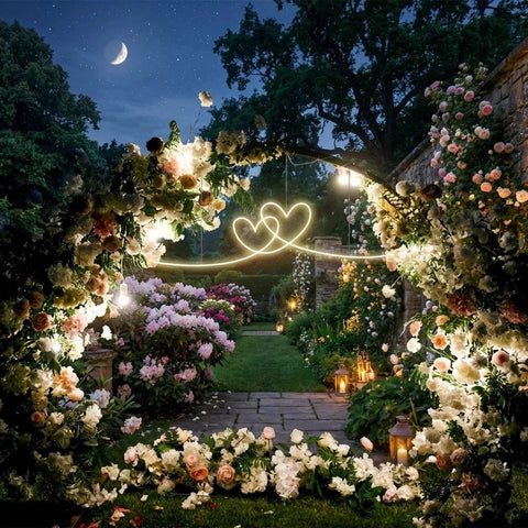 Double Heart Led Neon Sign Light
