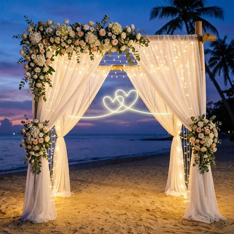 Double Heart Led Neon Sign Light