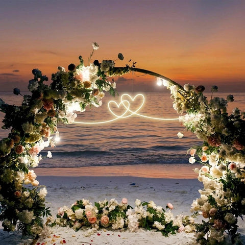 Double Heart Led Neon Sign Light
