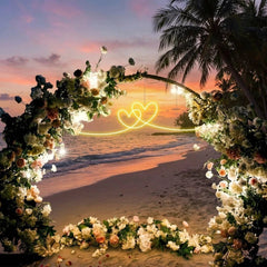 Double Heart Led Neon Sign Light