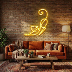 Downward Facing Cat Led Neon Sign Light