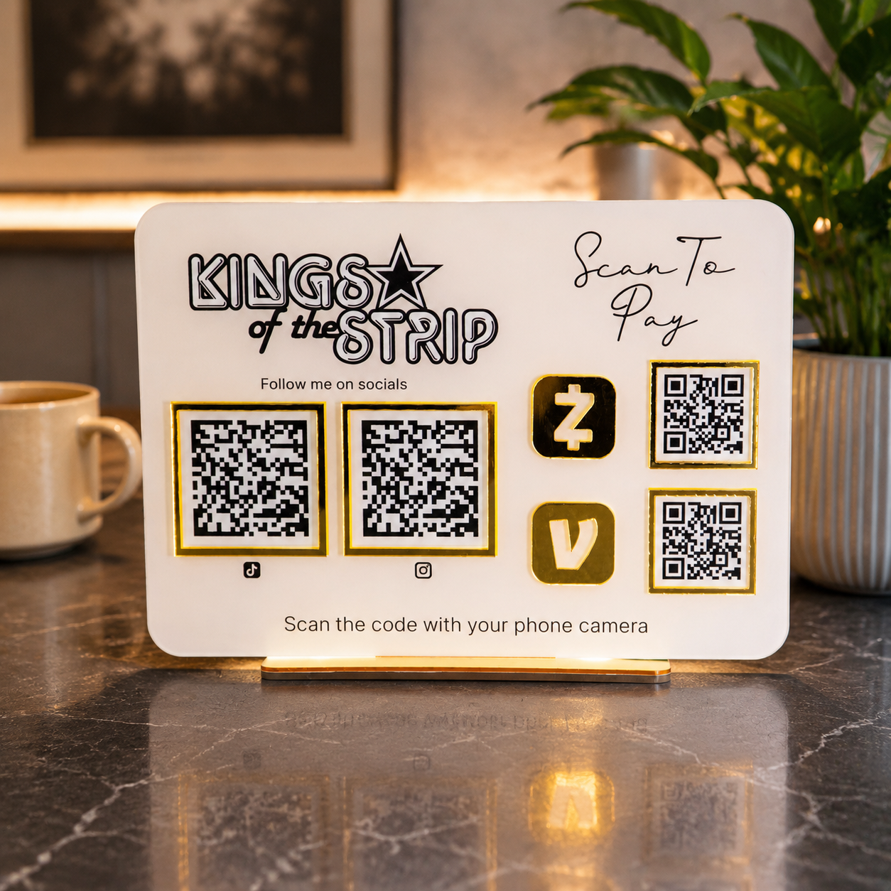 Custom Multi QR Code Horizontal Rectangle layout A