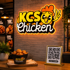 Custom Single QR Code Square Stand