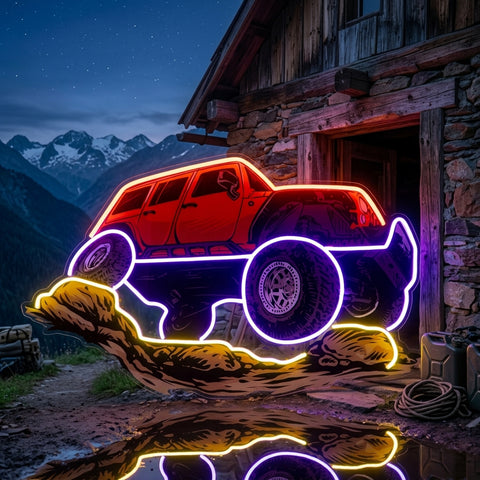 Rock Crowler LED Neon Sign Light Pop Art