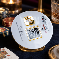 Custom Single QR Code Circle Stand