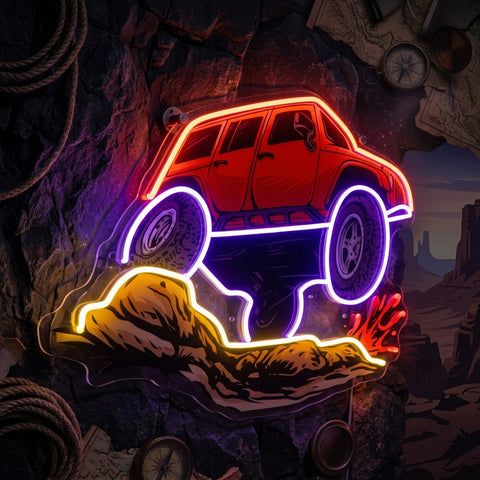 Rock Crowler LED Neon Sign Light Pop Art