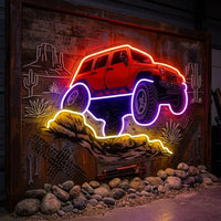 Rock Crowler LED Neon Sign Light Pop Art