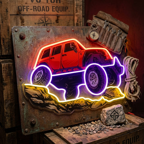 Rock Crowler LED Neon Sign Light Pop Art