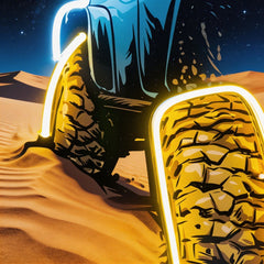 Offroad Adventure Dark Car LED Neon Sign Light Pop Art