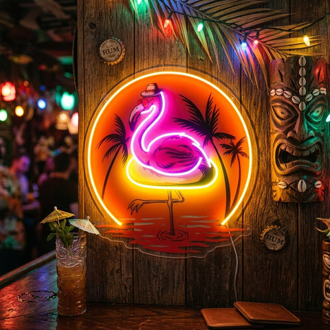 Flaming Summer LED Neon Sign Light Pop Art