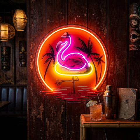 Flaming Summer LED Neon Sign Light Pop Art