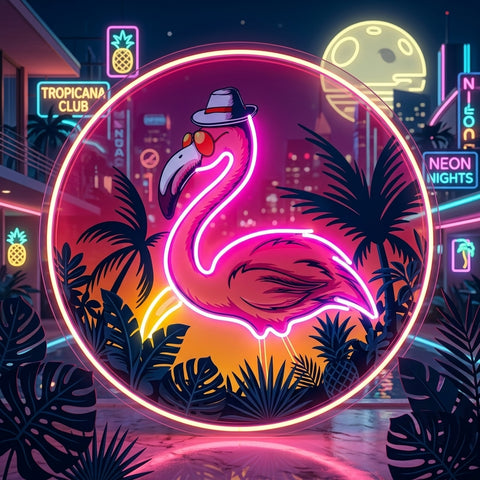 Flaming Summer LED Neon Sign Light Pop Art