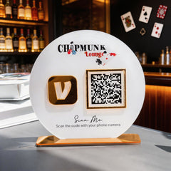 Custom Single QR Code Circle Stand