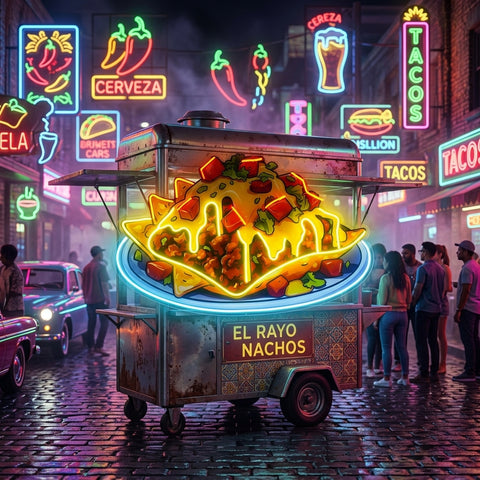 Chili Cheese Nachos LED Neon Sign Light Pop Art
