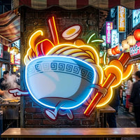 Ramen Bowl LED Neon Sign Light Pop Art