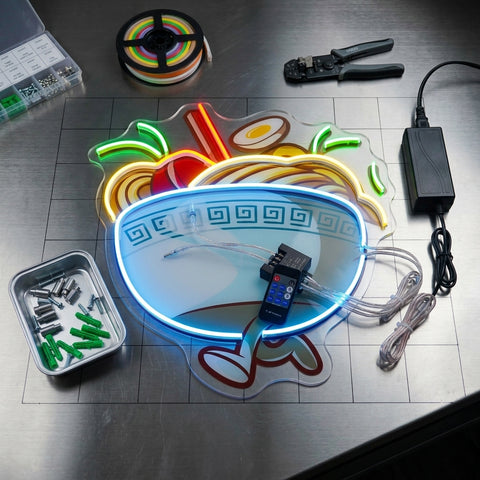 Ramen Bowl LED Neon Sign Light Pop Art