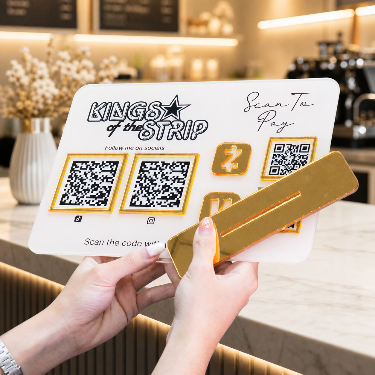 Custom Multi QR Code Horizontal Rectangle layout A