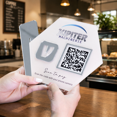 Custom Single QR Code Hexagon Stand