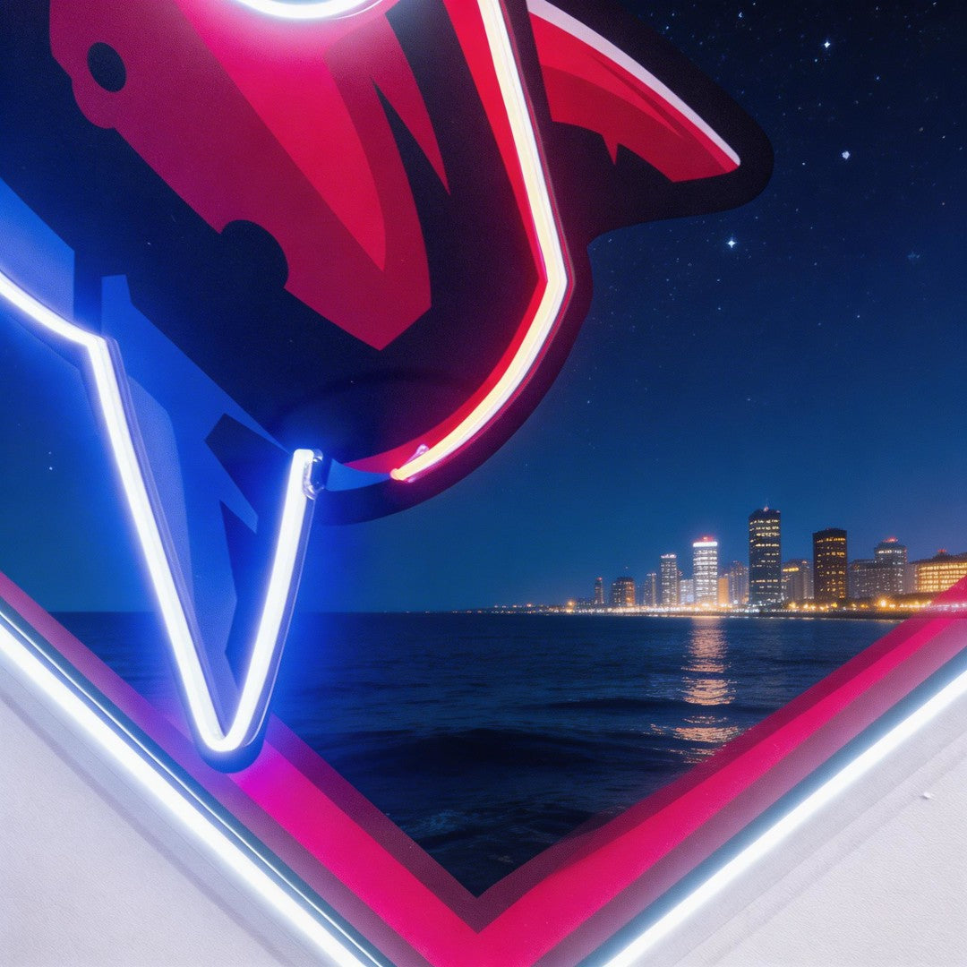 Rocket Space LED Neon Sign Light Pop Art