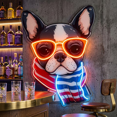 Dog Glass LED Neon Sign Light Pop Art