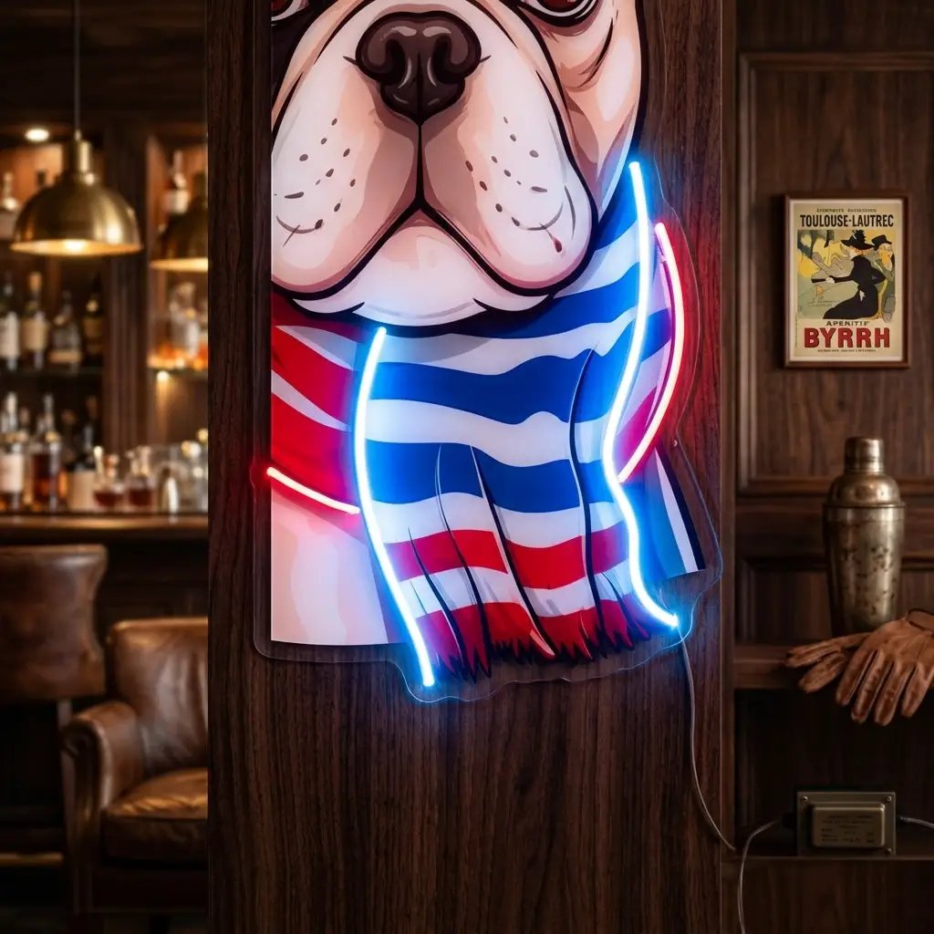Dog Glass LED Neon Sign Light Pop Art
